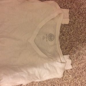 White V neck shirt